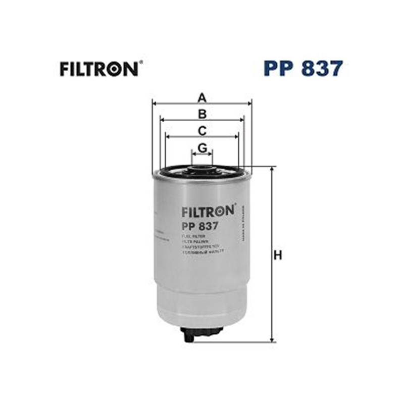 FILTR PALIWA FILTRON PP837 RVI Dxi11