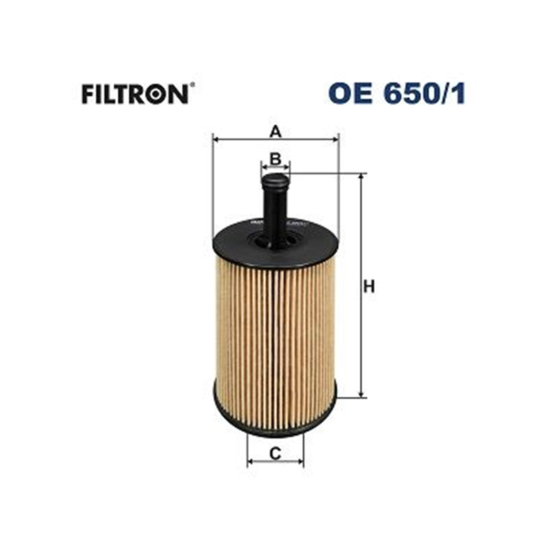FILTR OLEJU KOLBENSCHMIDT OE650/1 VW 1.4-3.6 00-