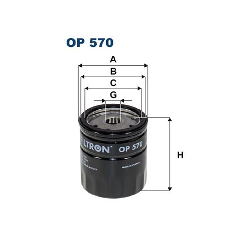 FILTR OLEJU FILTRON OP570 OPEL 1.3-3.0 81-