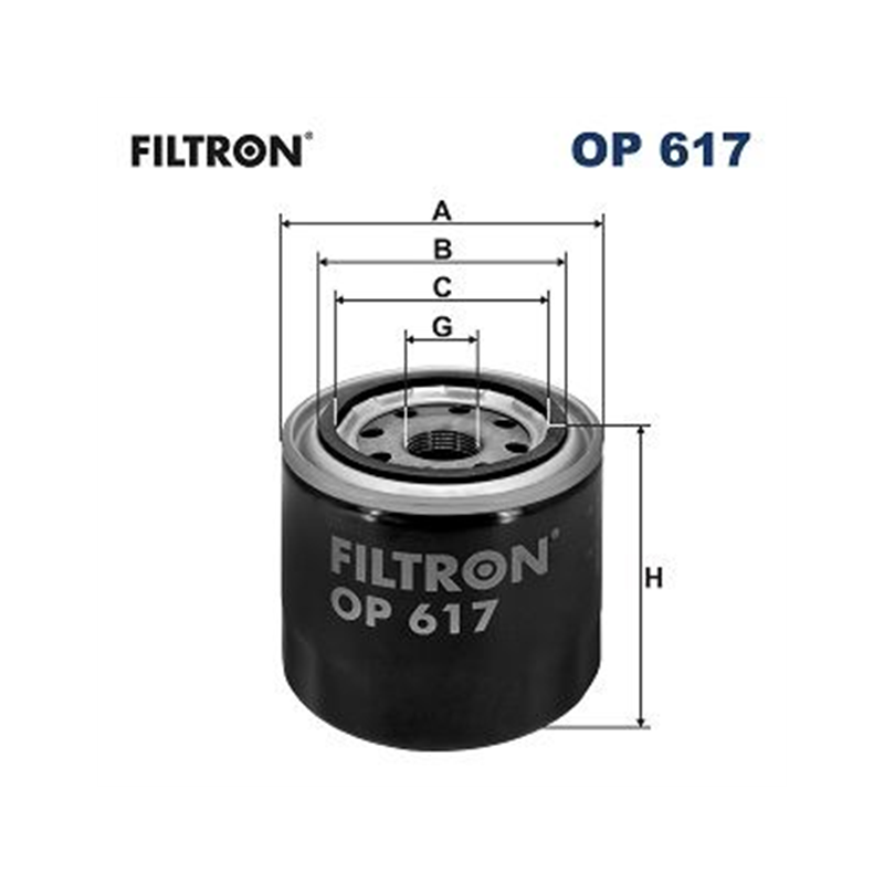 FILTR OLEJU FILTRON OP617 MAZDA 1.5-3.0 89-
