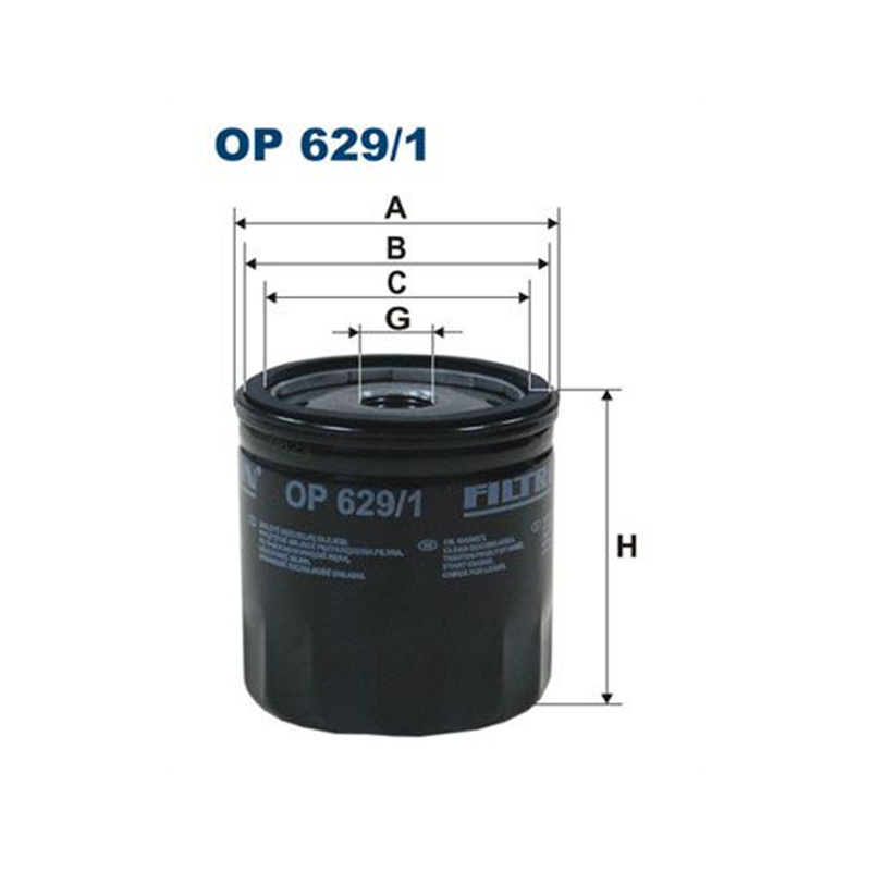 FILTR OLEJU FILTRON OP629/1 FORD 1.4-1.6 01-