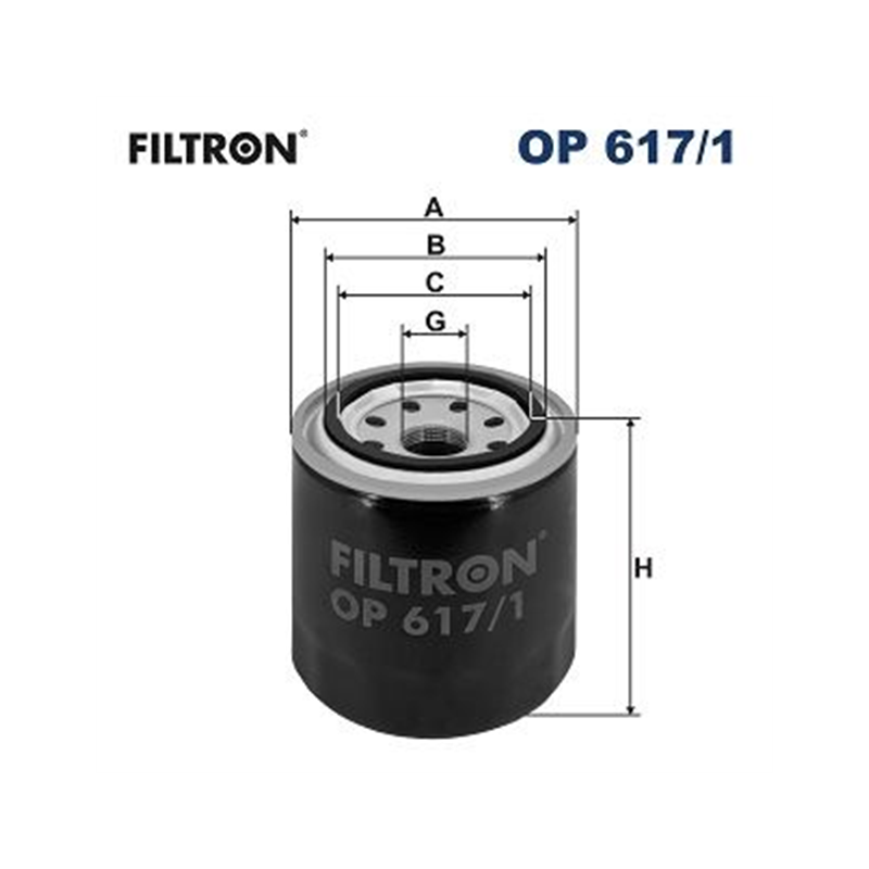 FILTR OLEJU FILTRON OP617/1 HYUNDAI 1.4-2.4 09-