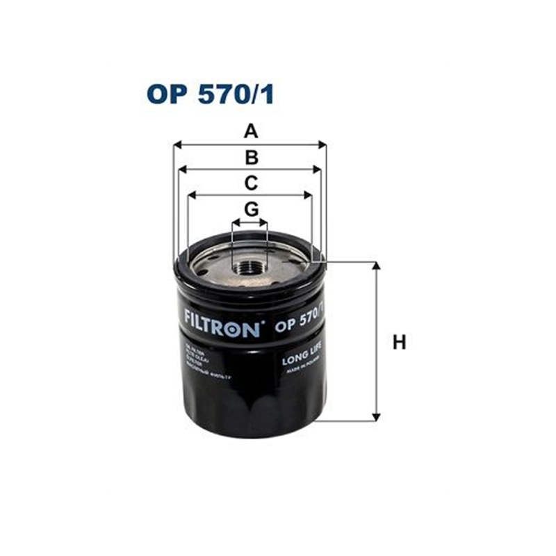 FILTR OLEJU FILTRON OP570/1 OPEL 1.4-2.0 91-