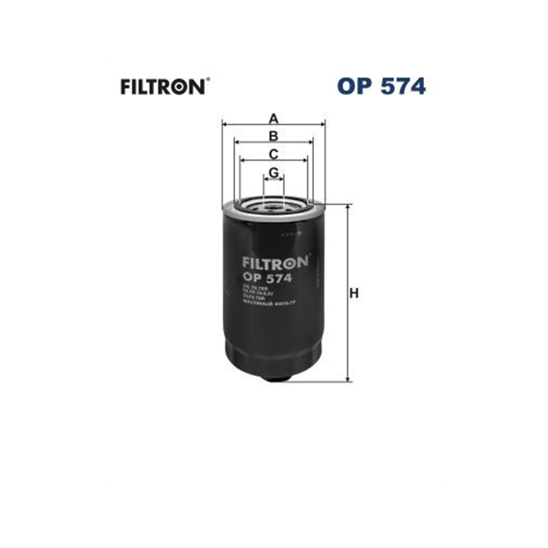 FILTR OLEJU FILTRON OP574 VW 2.4-2.5 78-
