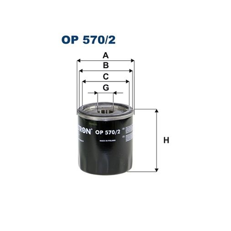 FILTR OLEJU FILTRON OP570/2 OPEL 1.0-2.0 13-