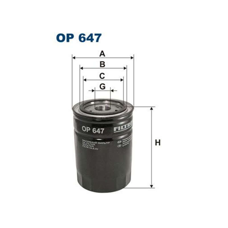 FILTR OLEJU FILTRON OP647 URSUS C330/360