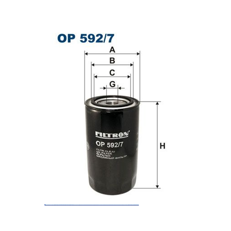 FILTR OLEJU FILTRON OP592/7 IVECO 3.0 04-