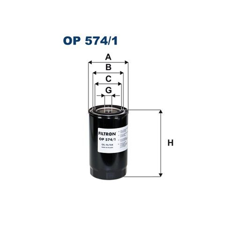 FILTR OLEJU FILTRON OP574/1 PERKINS 1104C-44