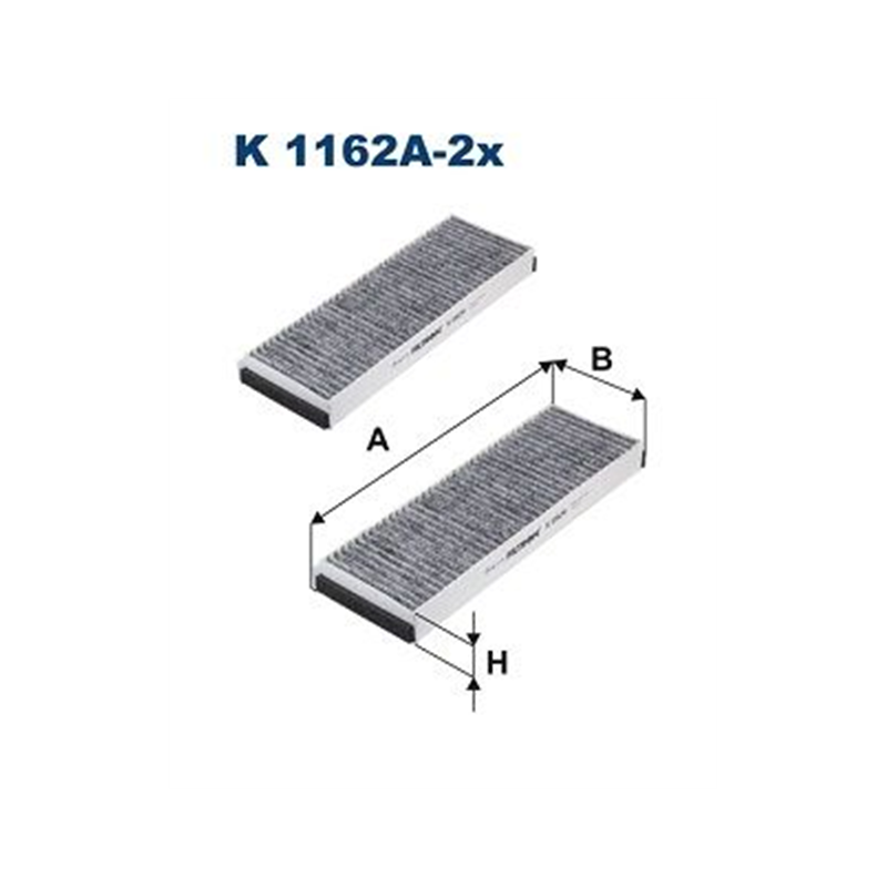 FILTR KABINOWY FILTRON K1162A-2X VW 0.8-5.2 03-