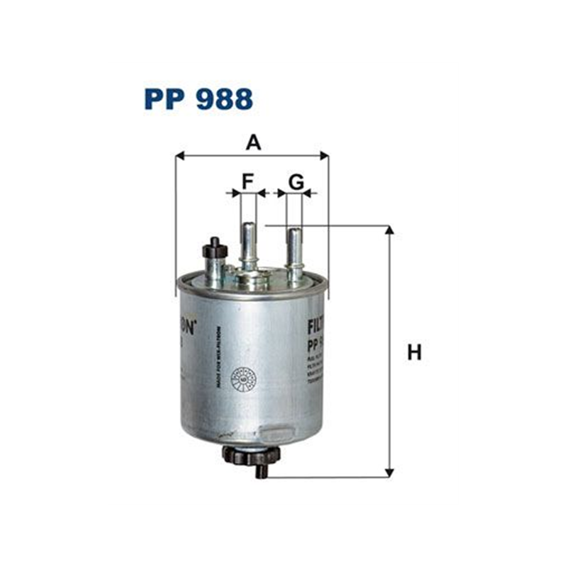 FILTR PALIWA FILTRON PP988 RENAULT 1.5-3.0DCI 05-