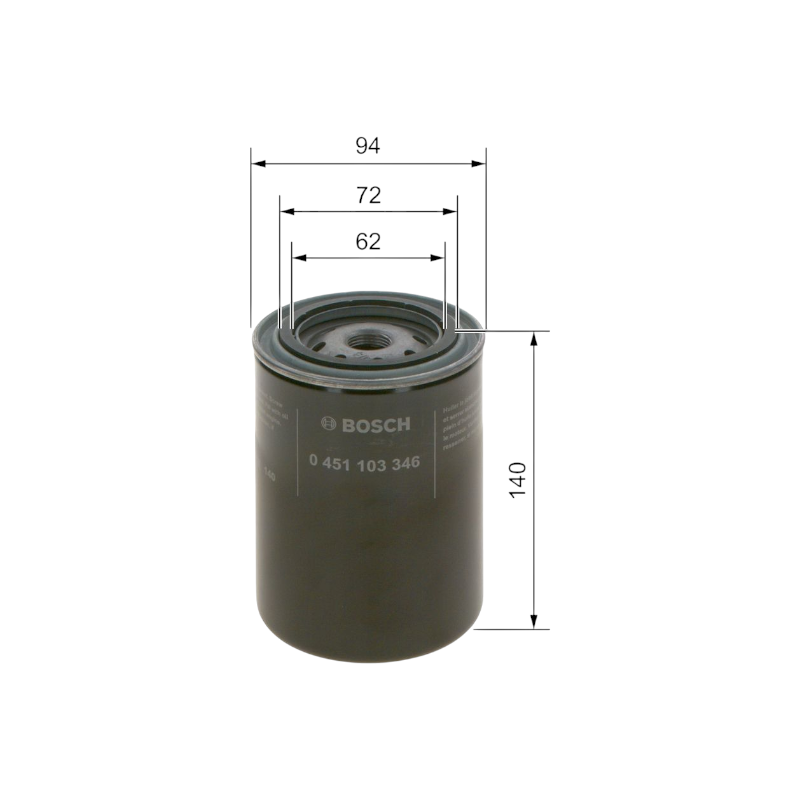 FILTR OLEJU BOSCH 0451103346 VW 1.8T 95-10