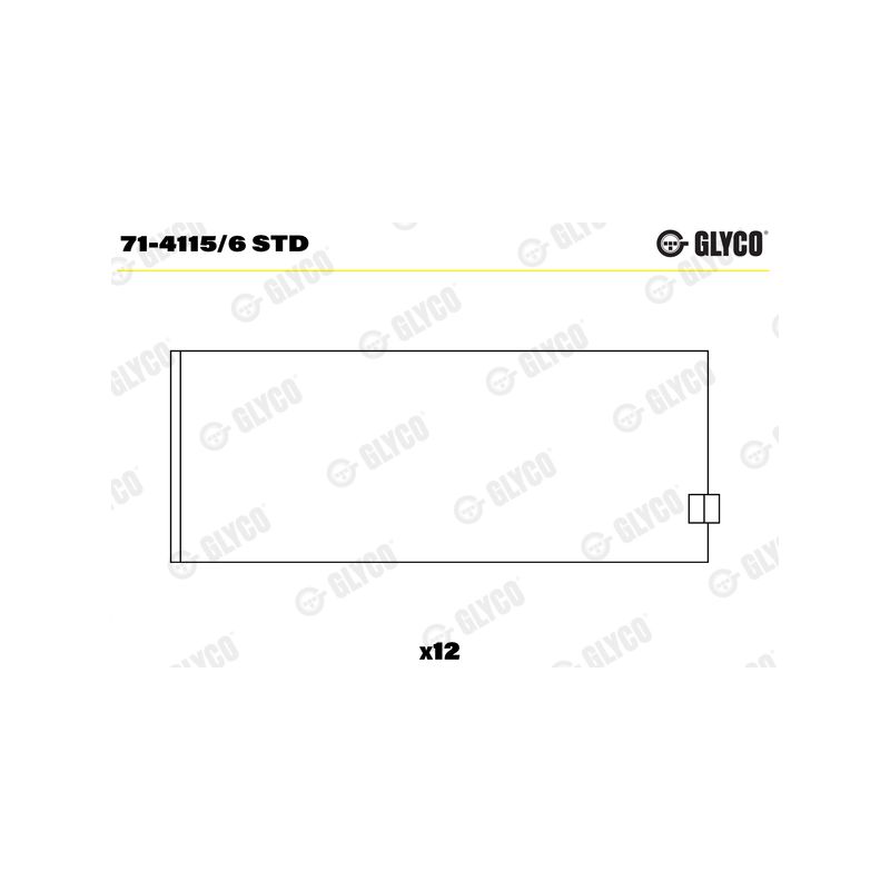 PANEWKI KORBOWODOWE GLYCO 7141156<AEB891> STD PERKINS 5,8D T6.354