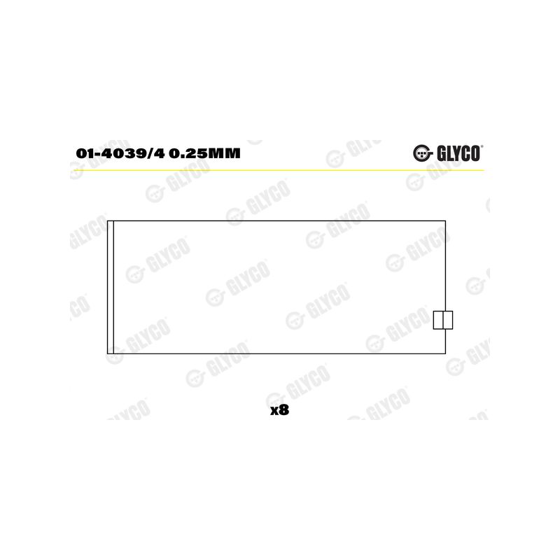 PANEWKI KORBOWODOWE GLYCO 0140394 0.25 ROVER 1.8  91- 