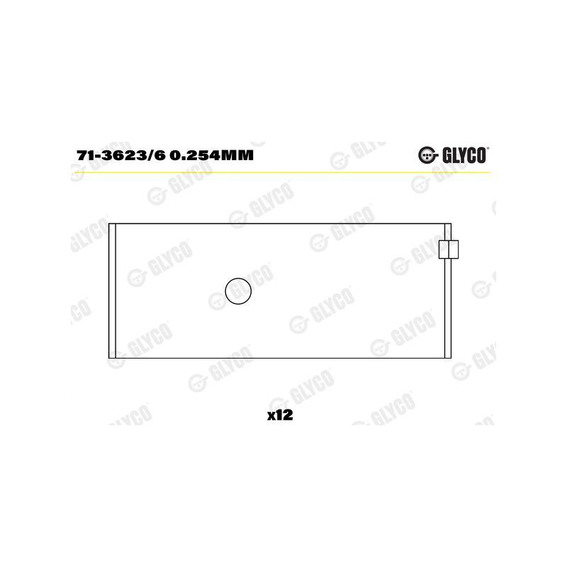 PANEWKI KORBOWODOWE GLYCO 7136236<AEB91769> .010` VOLVO TD71F  85-