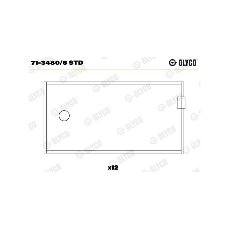 PANEWKI KORBOWODOWE GLYCO 7134806<AEB410> STD VOLVO TD70  85- 