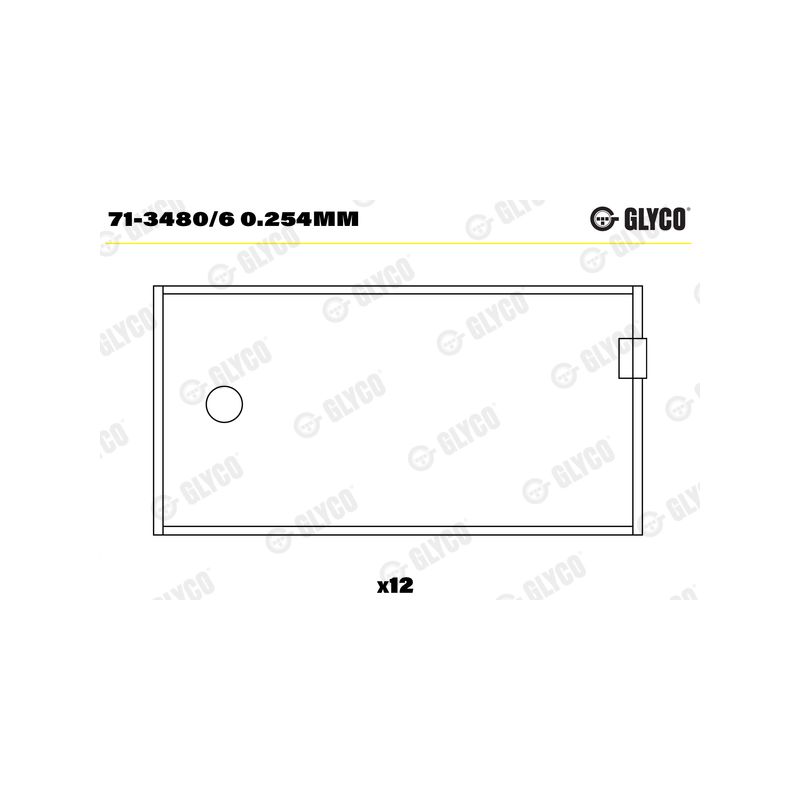 PANEWKI KORBOWODOWE GLYCO 7134806<AEB410> .010` VOLVO TD70  85- 