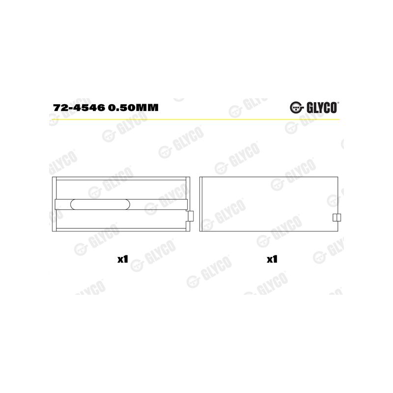 PANEWKI GŁÓWNE GLYCO 724546<1011CP> 0.50 IVECO 8025.02  72- 