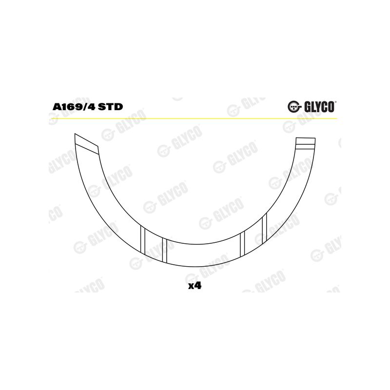 PANEWKI OPOROWE GLYCO A1694<1011BF> STD IVECO 8040.25 87-