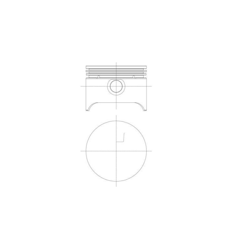 TŁOK MAHLE 0017601 0.50 MERCEDES 2.8 M130 68-72
