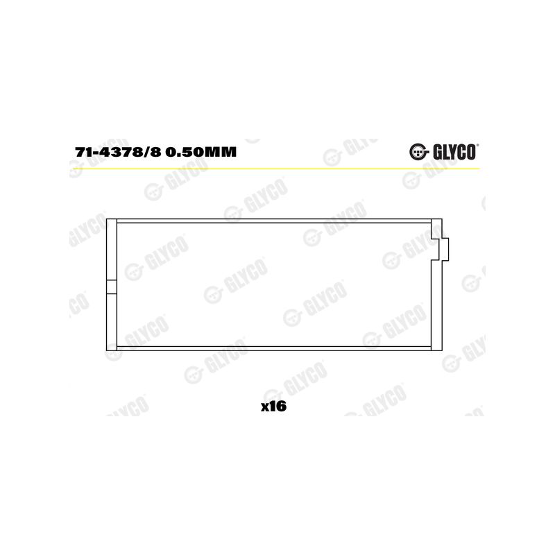 PANEWKI KORBOWODOWE GLYCO 7143788<AEB810115> 020 ROVER V8  4.0-4.6 
