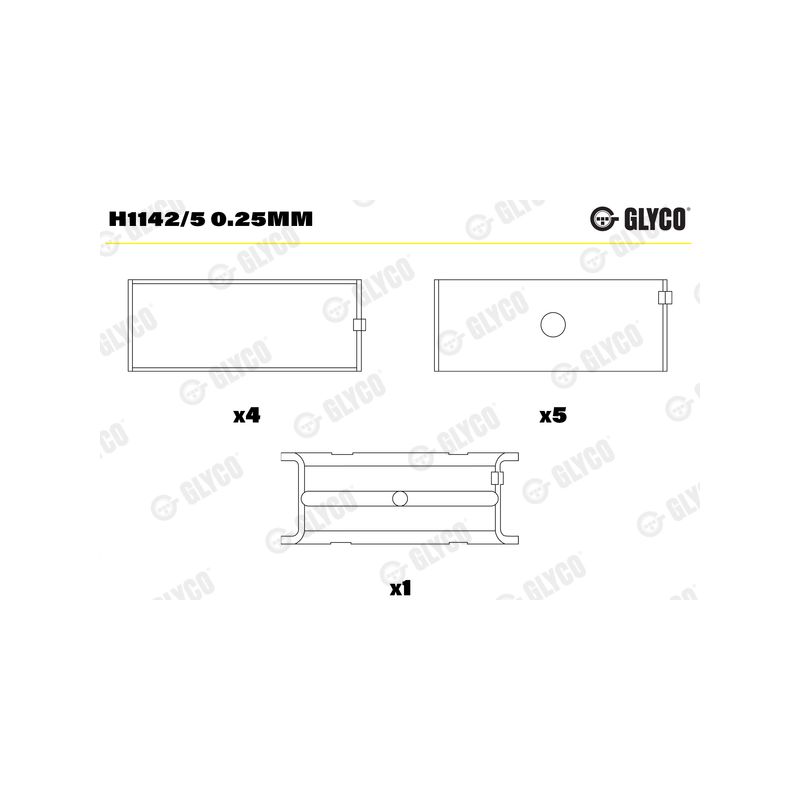 PANEWKI GŁÓWNE GLYCO H11425<AEM510116> 010 ROVER 4.0-4.6  94- 