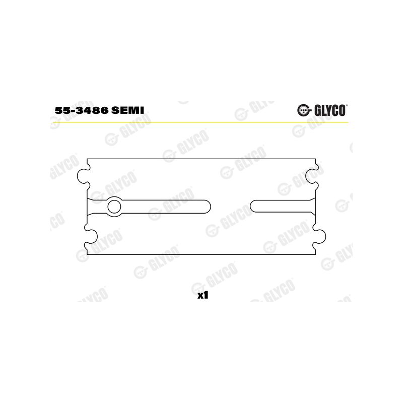 TULEJKA KORBOWODOWA GLYCO 553486 SEMI MAN D0826 87-