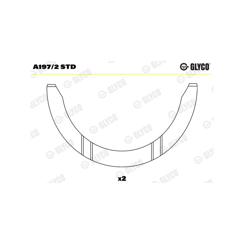 PANEWKI OPOROWE GLYCO A1972<60987AF> STD FIAT 1.3-1.6 85-