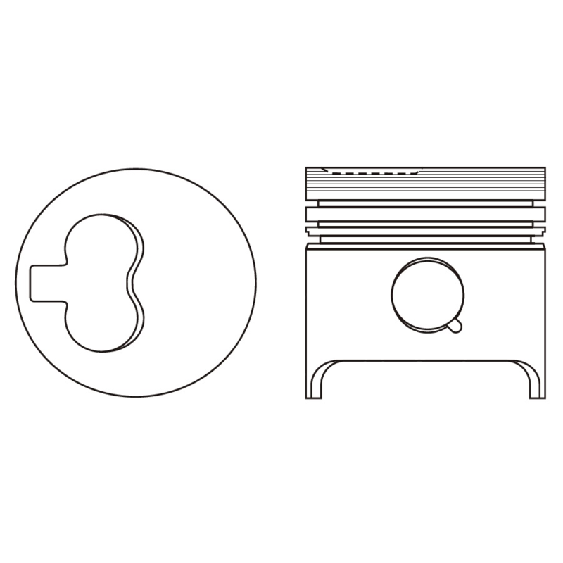 TŁOK MV PARTS P7409 STD PSA 1.9D 82-