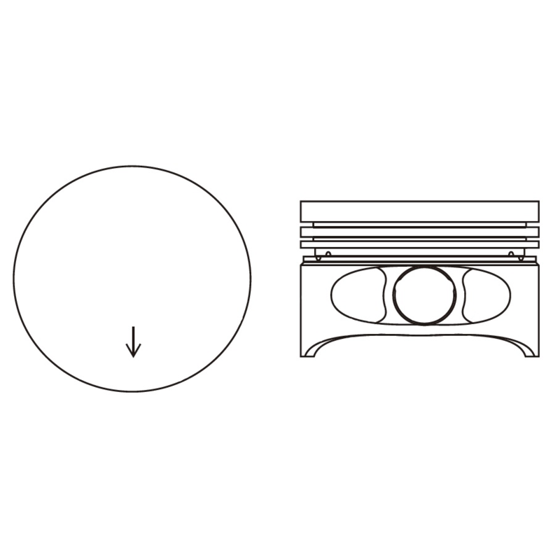 ZESTAW NAPRAWCZY MV PARTS P9597<73793> TŁOK+TULEJA RENAULT 1.4 ENERGY 89-