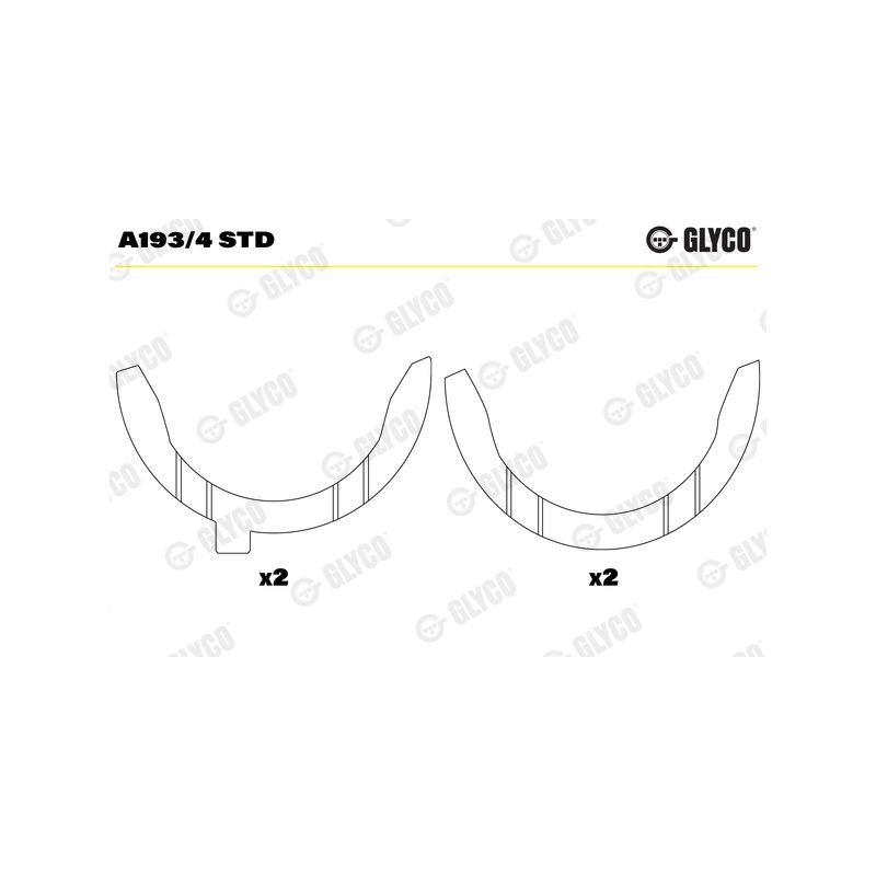 PANEWKI OPOROWE GLYCO A1934<60076AFF> STD IVECO 8030.02 66-