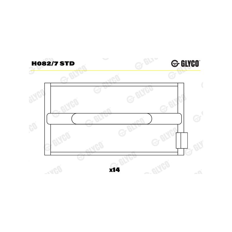 PANEWKI GŁÓWNE GLYCO H0827 STD MAN D0836  90- 