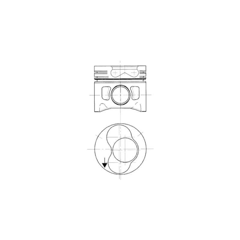 TŁOK KOLBENSCHMIDT 94427720 0.50 VW 1/2C  1.9TDI 95-