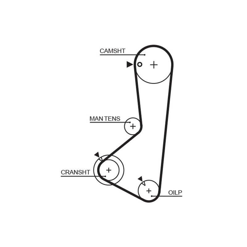 PASEK ROZRZĄDU GATES 5256XS MITSUBISHI 2.0 88-