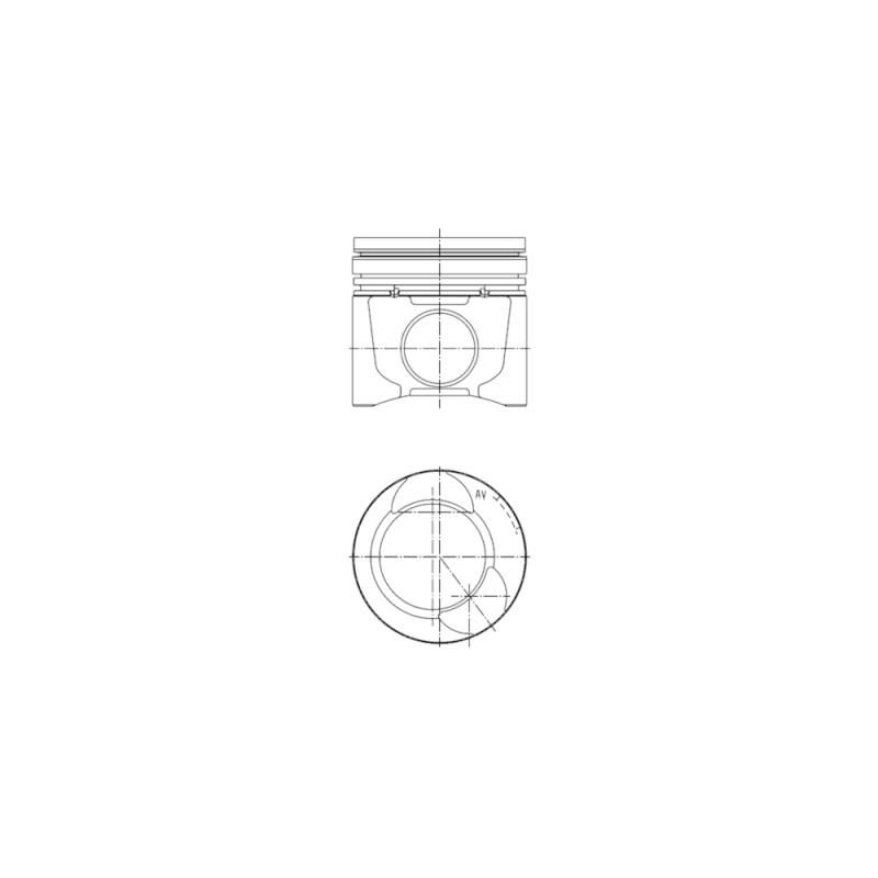 TŁOK KOLBENSCHMIDT 40074600 STD RVI MIDR623.56 96-