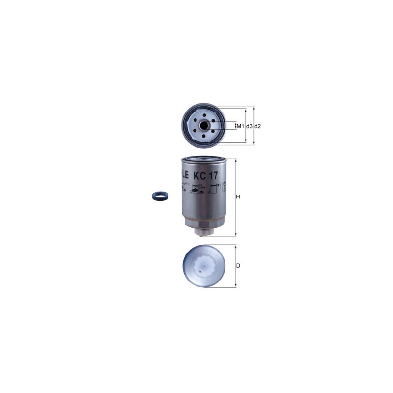 FILTR PALIWA KNEHT KC17D ILTR.PL DEUTZ F4L912