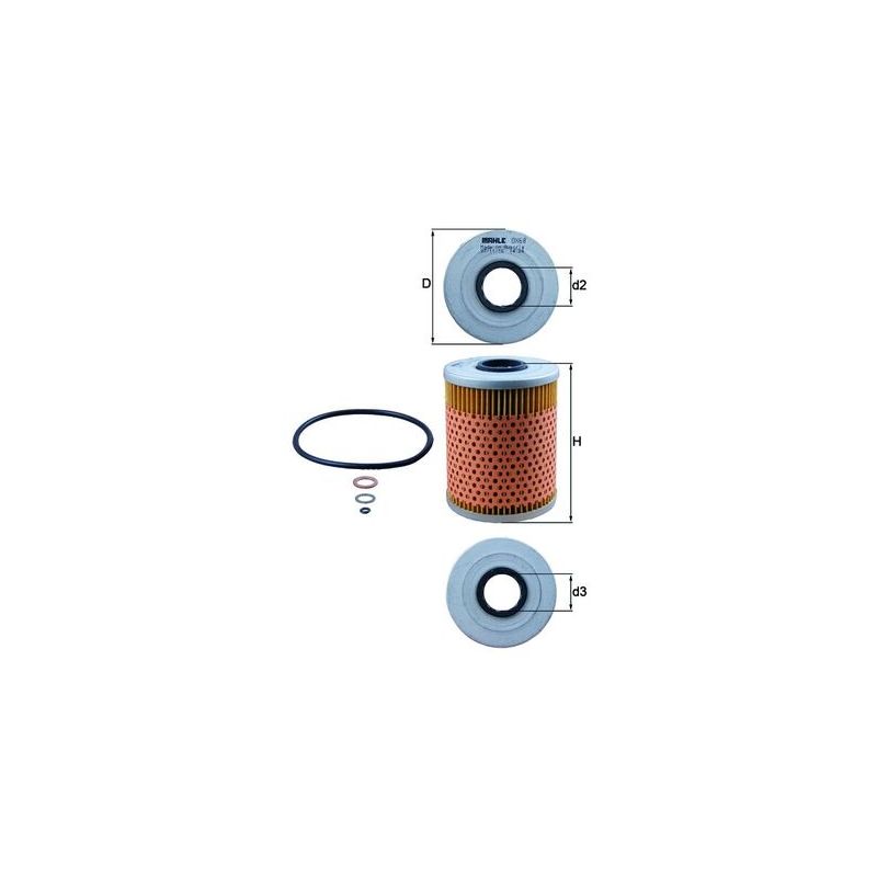 FILTR OLEJU KNEHT OX68D BMW 2.0-3.0 90-