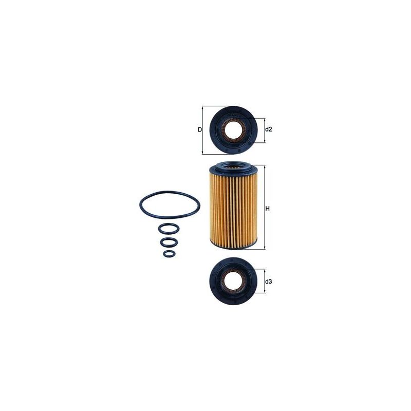 FILTR OLEJU KNEHT OX153/7D MERCEDES 2.4-5.4 96-