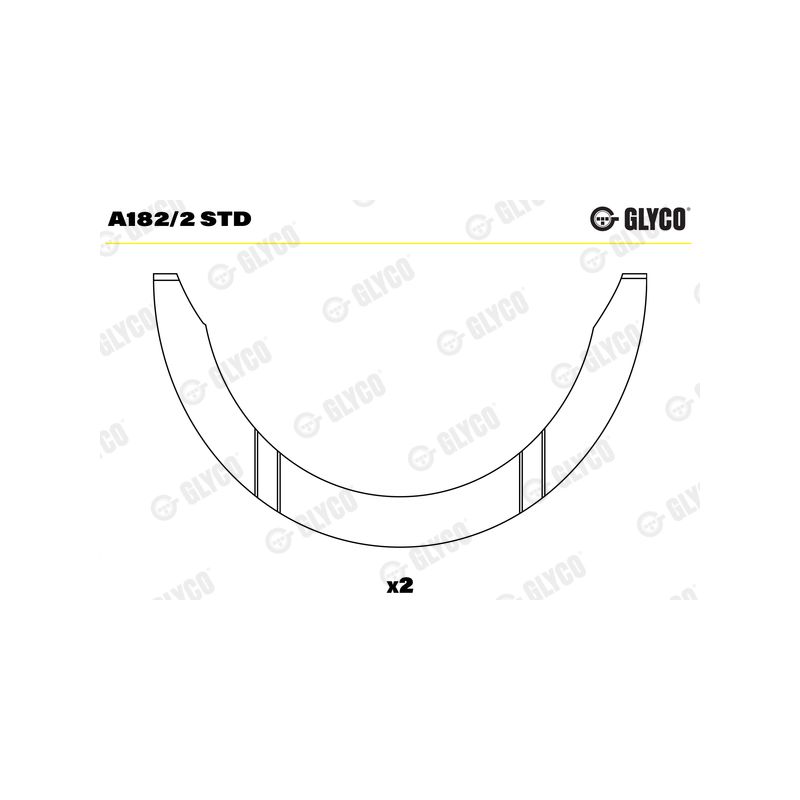 PANEWKI OPOROWE GLYCO A1822<2897AFF> STD FIAT 900cc CINQ.