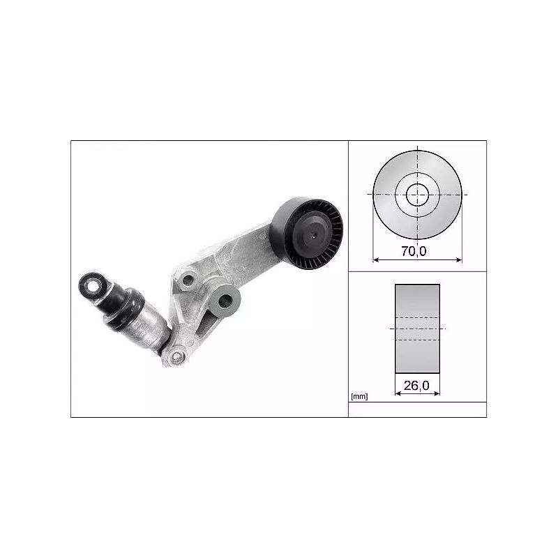 NAPINACZ PASKA INA 534001610 TOYOTA 1.4-1.8 99-12