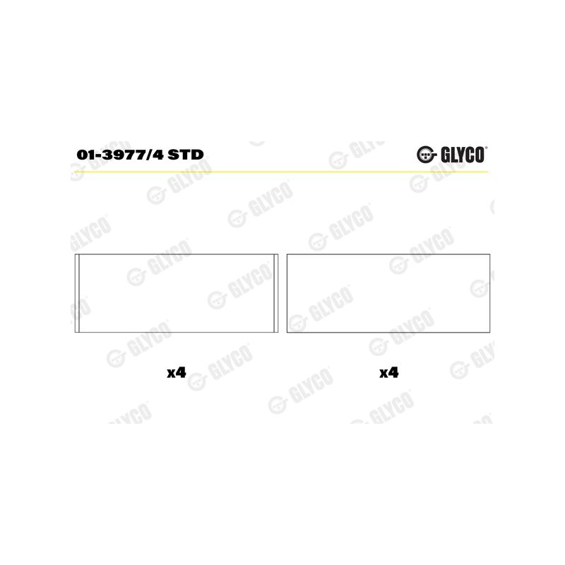 PANEWKI KORBOWODOWE GLYCO 0139774 STD RENAULT 1.2  96-07  bez zamka