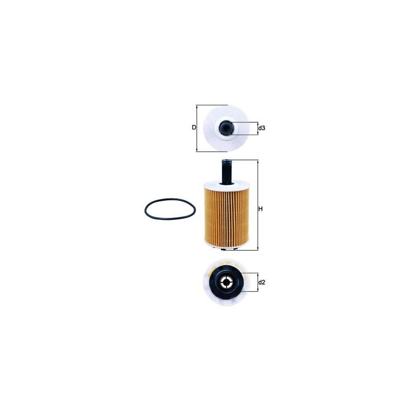 FILTR OLEJU KNEHT OX188D<OE650/1> VW 1.4-3.6B+D 00-