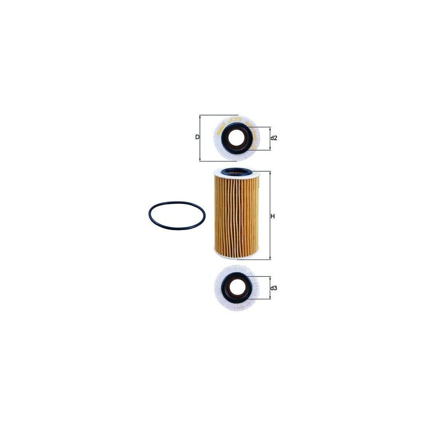 FILTR OLEJU KNEHT OX370D VOLVO 2.4-2.5D 01-