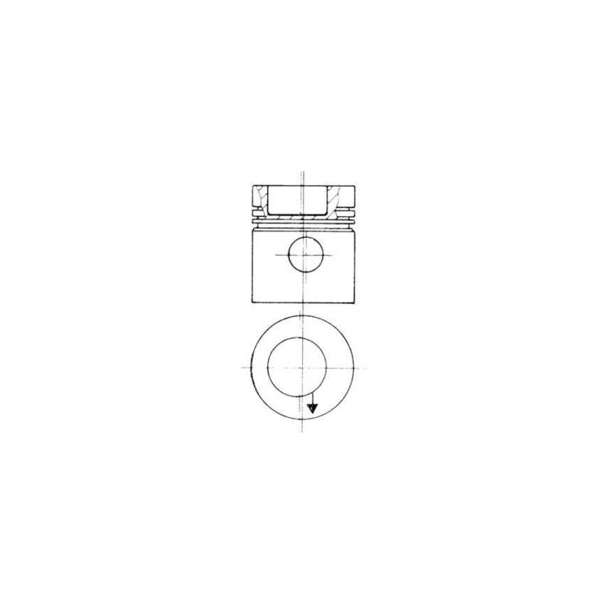 TŁOK KOLBENSCHMIDT 90532610 0.50 MERCEDES OM364-366A 64-