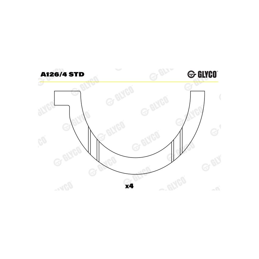 PANEWKI OPOROWE GLYCO A1264 STD VOLVO TD70 65-