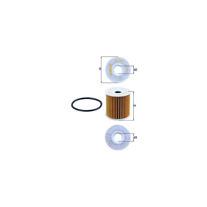 FILTR OLEJU KNEHT OX346D SMART 0.6-1.0 98-10