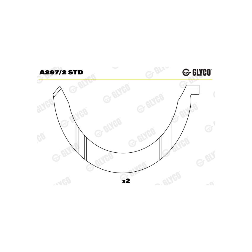 PANEWKI OPOROWE GLYCO A2972 STD RENAULT 2.0DCi 06-