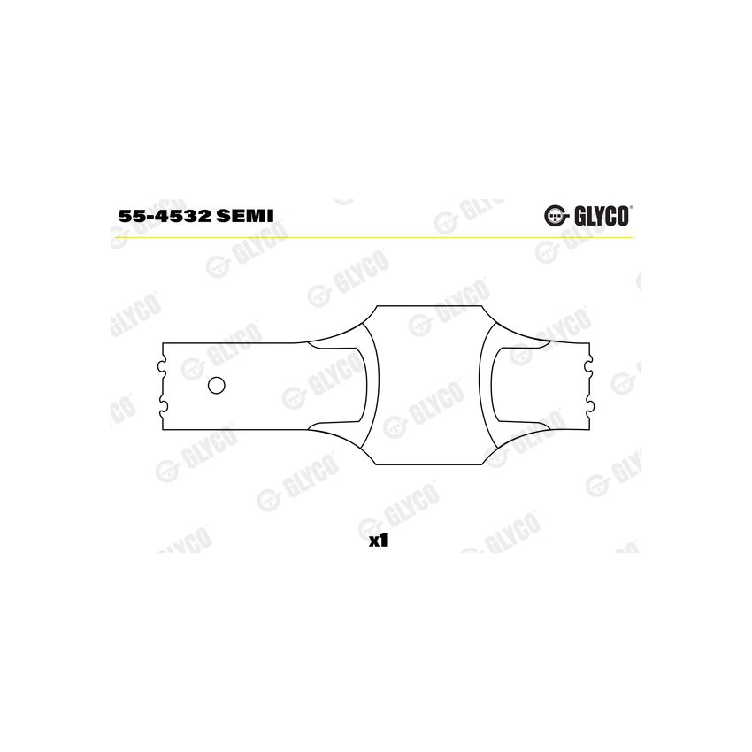 TULEJKA KORBOWODOWA GLYCO 554532 MAN D2066 04-
