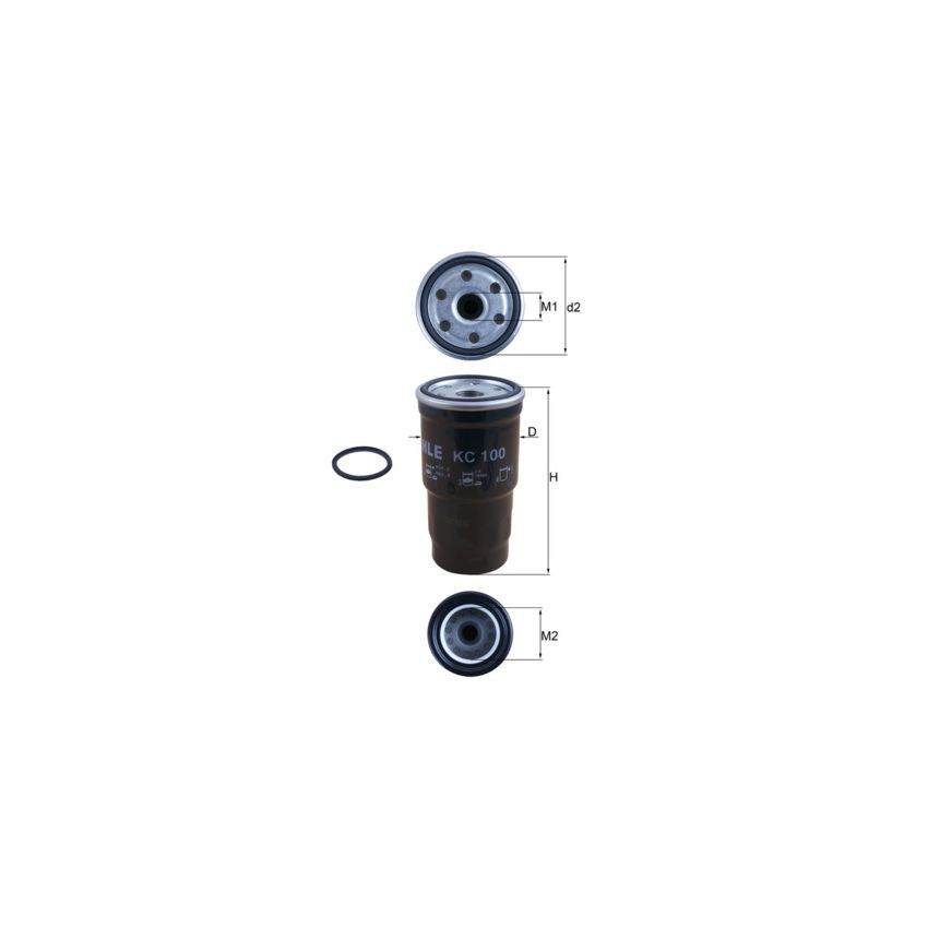 FILTR PALIWA KNEHT KC100D TOYOTA 1.4-2.2D 97-