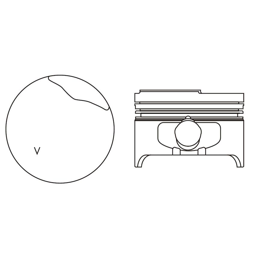 TŁOK MV PARTS 73983<8827> STD RENAULT 1.6 K7M 1/2cy 95-