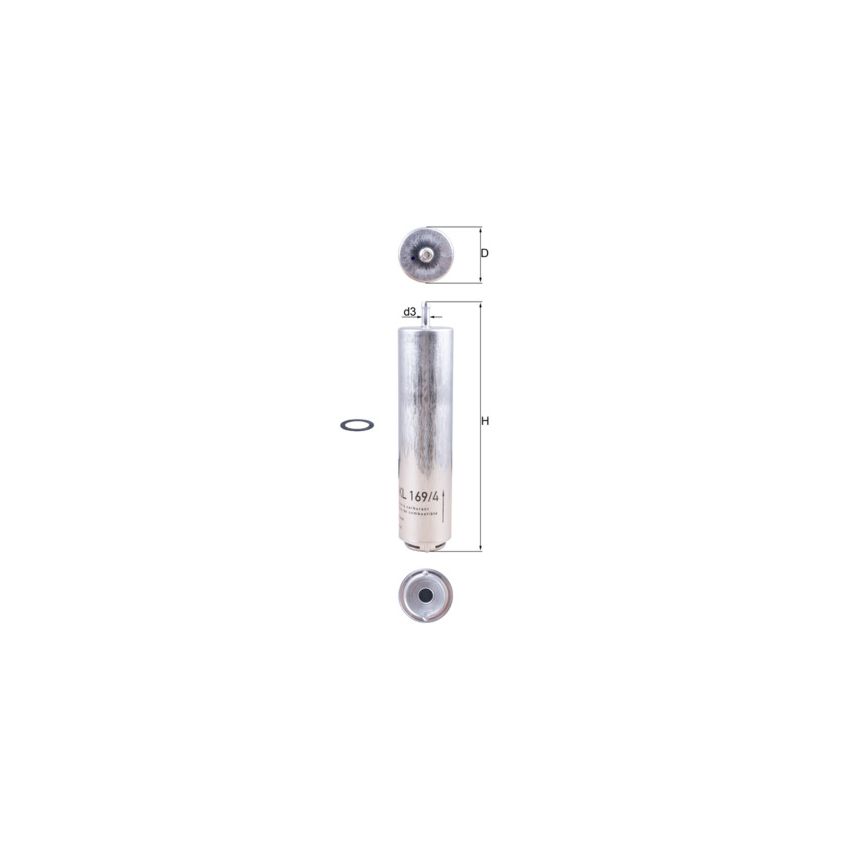 FILTR PALIWA KNEHT KL169/4D BMW 2.0-3.0D 03-